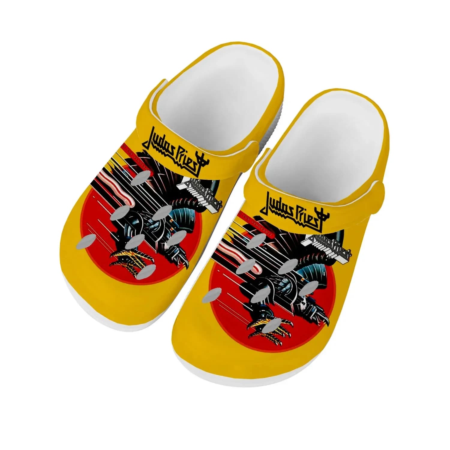 Judas Priest Heavy Metal Rock Band Home Clogs Custom Water Shoes Mens Womens Teenager Shoes Clog Breathable Beach Hole Slippers