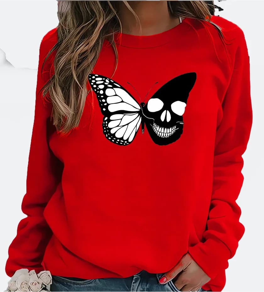 Felpa con cappuccio girocollo stampata con fiocco nero da donna Calzini bianchi europei Felpa streetwear Felpa con cappuccio estetica per donna