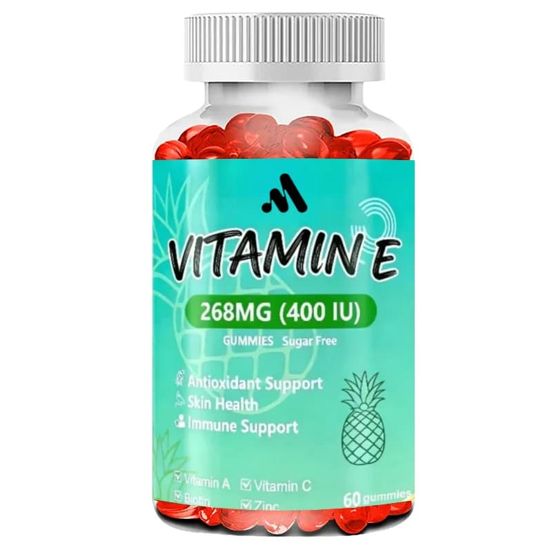 Vitamin E 400IU Women's Gummies Contain Vitamins A, C, Biotin, Zinc Antioxidants, and Promote Healthy Skin and Hair