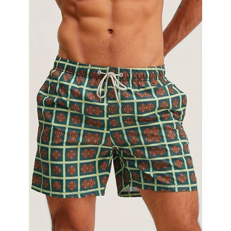 Pantaloni da spiaggia estivi da uomo - Ideali per fitness, allenamento, ciclismo, nuoto, pantaloncini comodi