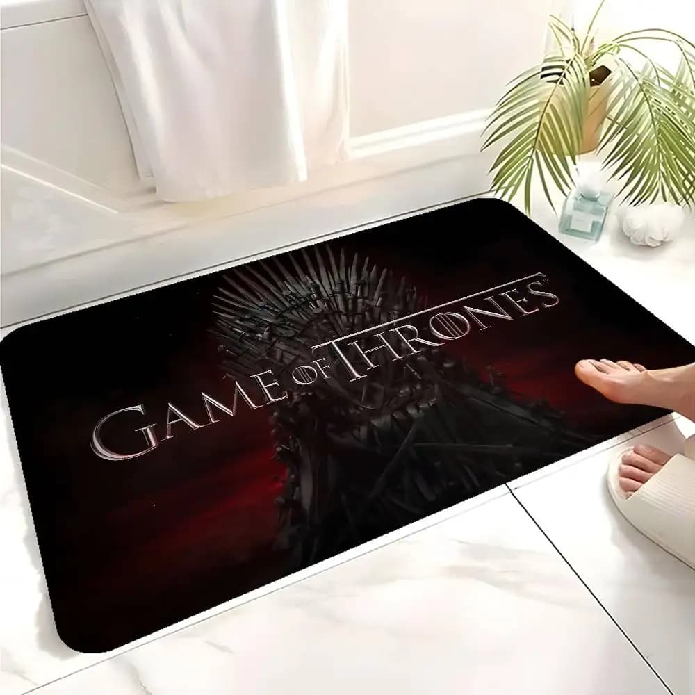 Tappetino d'ingresso Film G-Game of T-Thrones, stile nordico, per camera da letto, soggiorno, balcone, antiscivolo, decorazione moderna per la casa