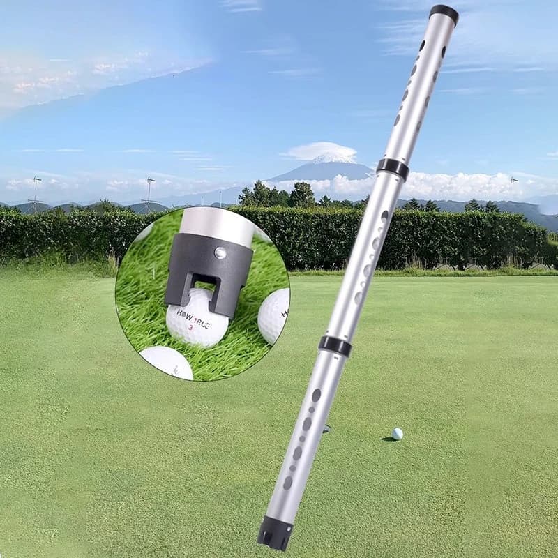 Barile di raccolta da golf staccabile Raccoglitore di palline da golf in lega di alluminio Raccoglitore di palline di grande capacità Strumento professionale per collezionisti di palline