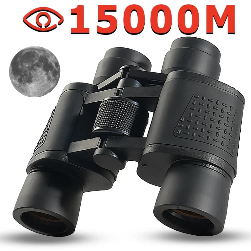 Binocolo 80X80 a lungo raggio 15000m HD telescopio ad alta potenza lente in vetro ottico scarsa illuminazione impermeabile per cannocchiale sportivo da caccia