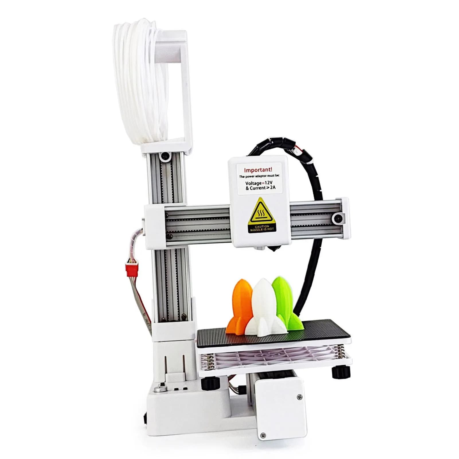 Piccola stampante 3D Configurazione intuitiva Efficiente divisione di frequenza Stampante 3D multiplexing Ugello interamente in metallo per modellismo