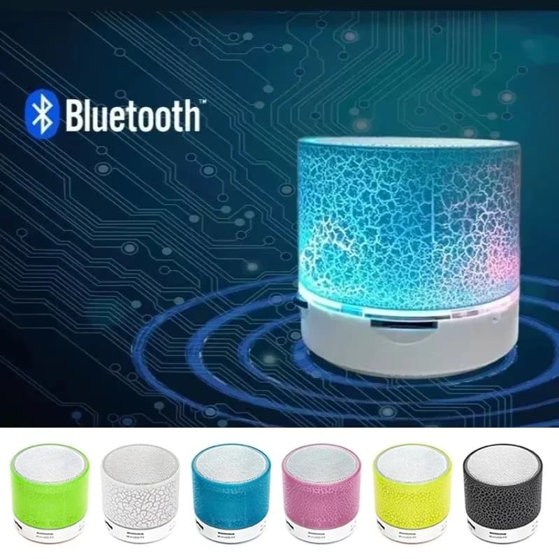 Mini Bluetooth Speaker Wireless Speaker Crepa Support LED SD Card Subwoofer USB Music Soundtrack Portable MP3 for Laptop