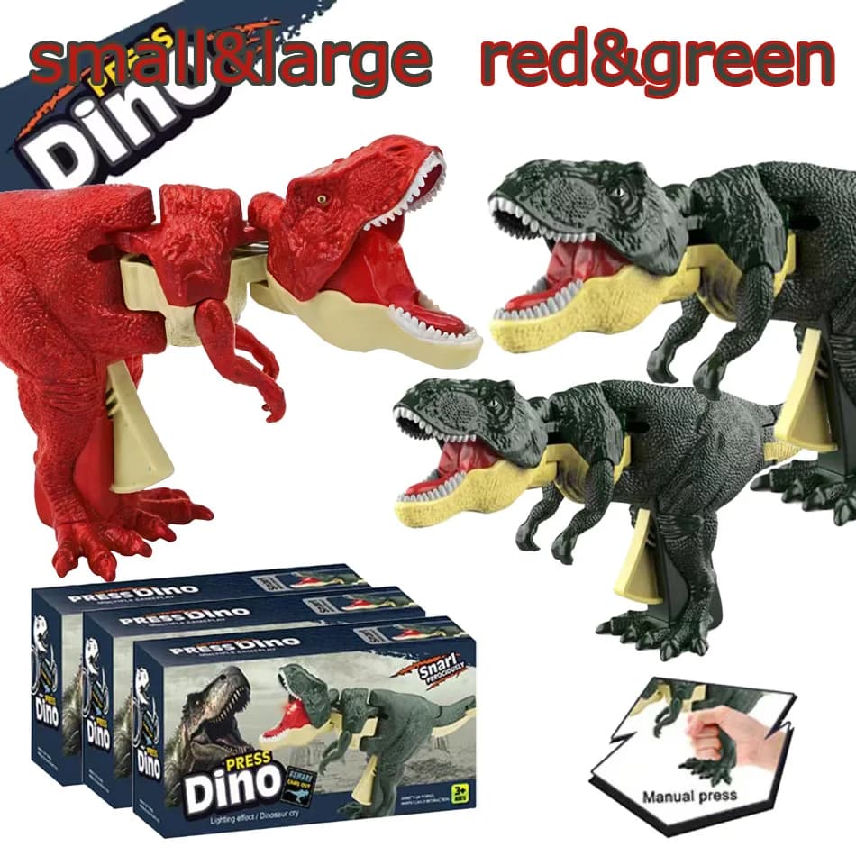Dinosauri Zazaza Press Dinosaurs Zaza Giocattolo con Suono, Giocattoli Antistress per Bambini, Giocattolo Decompressione, Modello Dinosauro Telescopico Oscillante, Regali