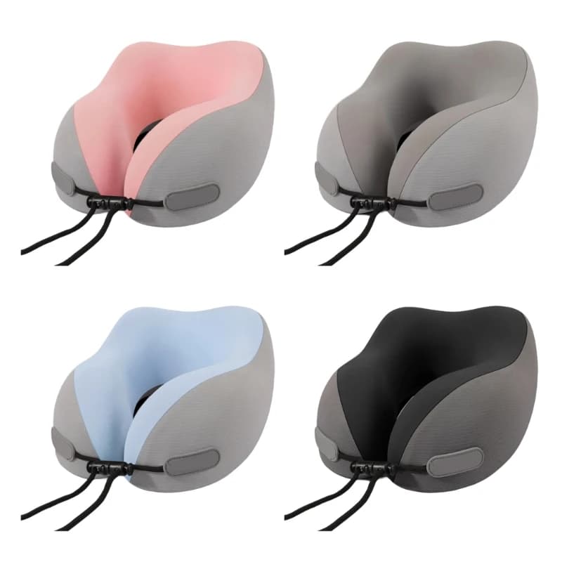 41XA Soft and Breathable U Neck Pillow Support Cushion For Comfortable Travel And Home Relaxation With Adjustable Fit