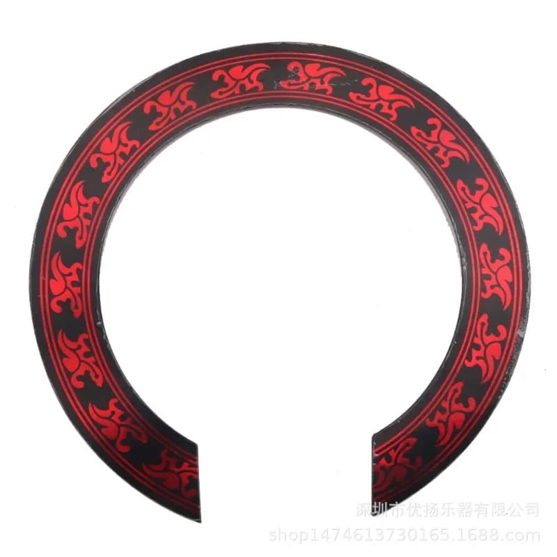 Decalcomanie per chitarra applique Adesivi con intarsio ad anello di abalone Ukulele Rosetta con foro sonoro in PVC