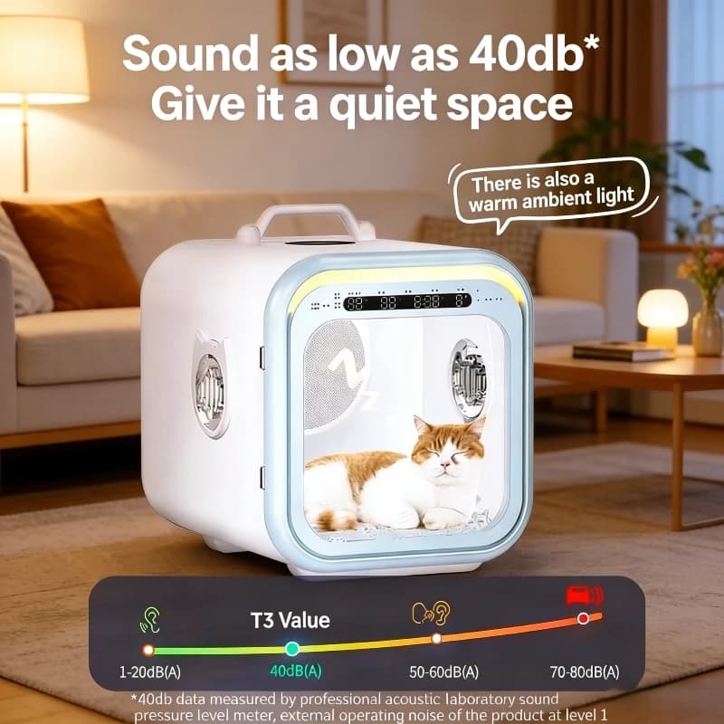 Pet Smart Eco-Friendly ABS Dog & Cat Automatic Blower Dryer Grooming Blower For Home & Commercial Use Chargeable