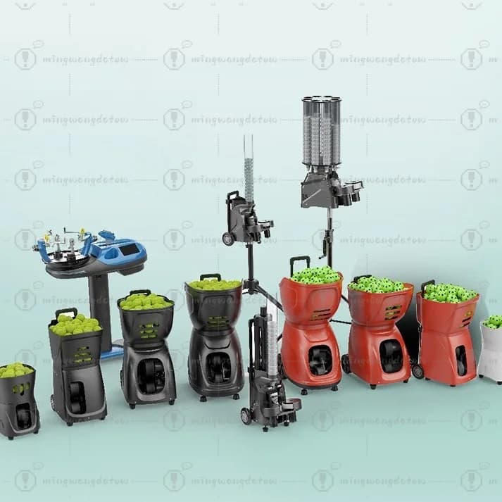 Intelligent Tennis Automatic Serve Machine Portable Ball Launcher Trainer for Solo & Multi-Person Court Practice