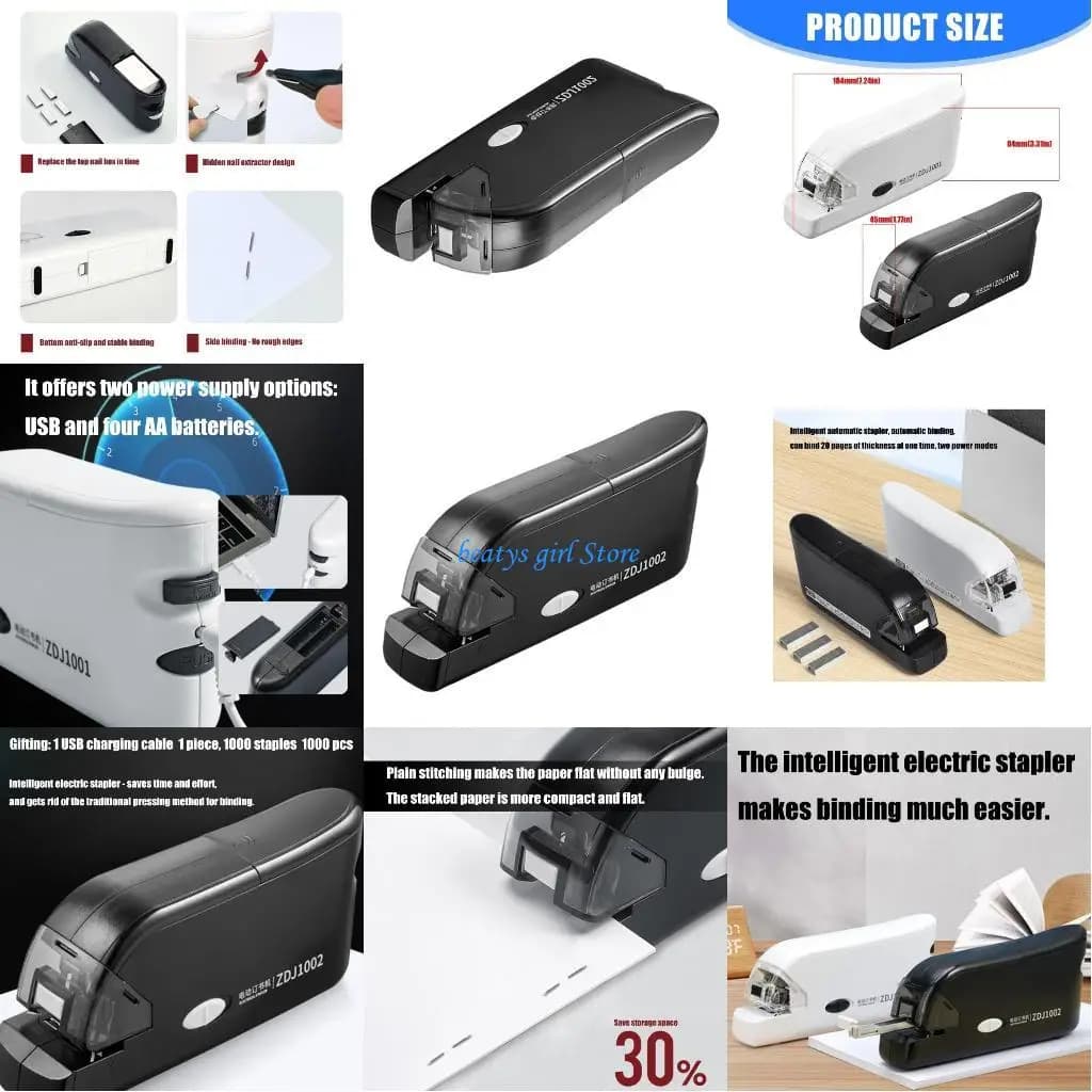 C7AB Cucitrice elettrica a batteria ricaricabile Cucitrice automatica per rilegatura documenti