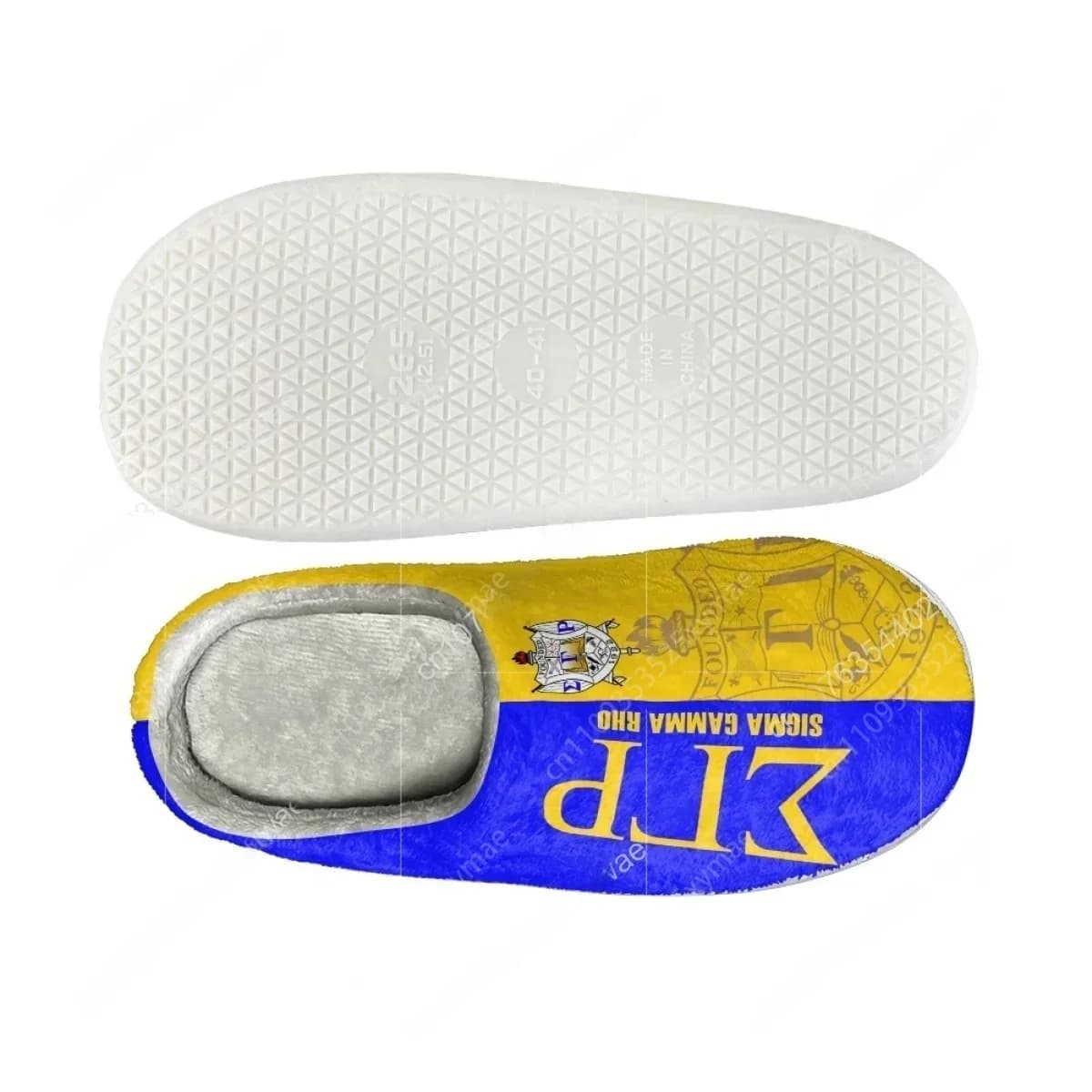 Sigma Gamma Rho Design Women Home Slippers Indoor Bedroom Couple Cotton Slipper Autumn Winter Warm Men's Slides Print On Demand