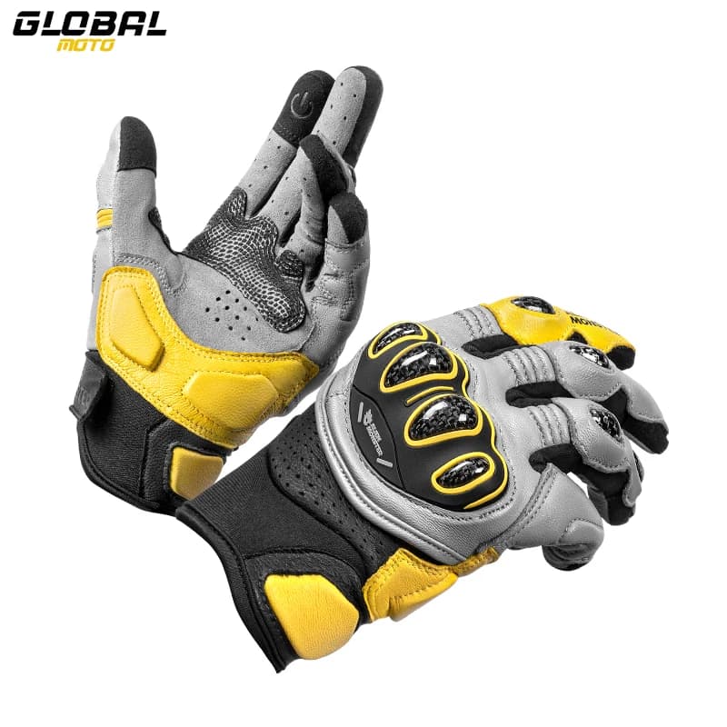 Nuovi guanti da moto da uomo guanti protettivi antigoccia resistenti all'usura per motociclisti certificazione CE