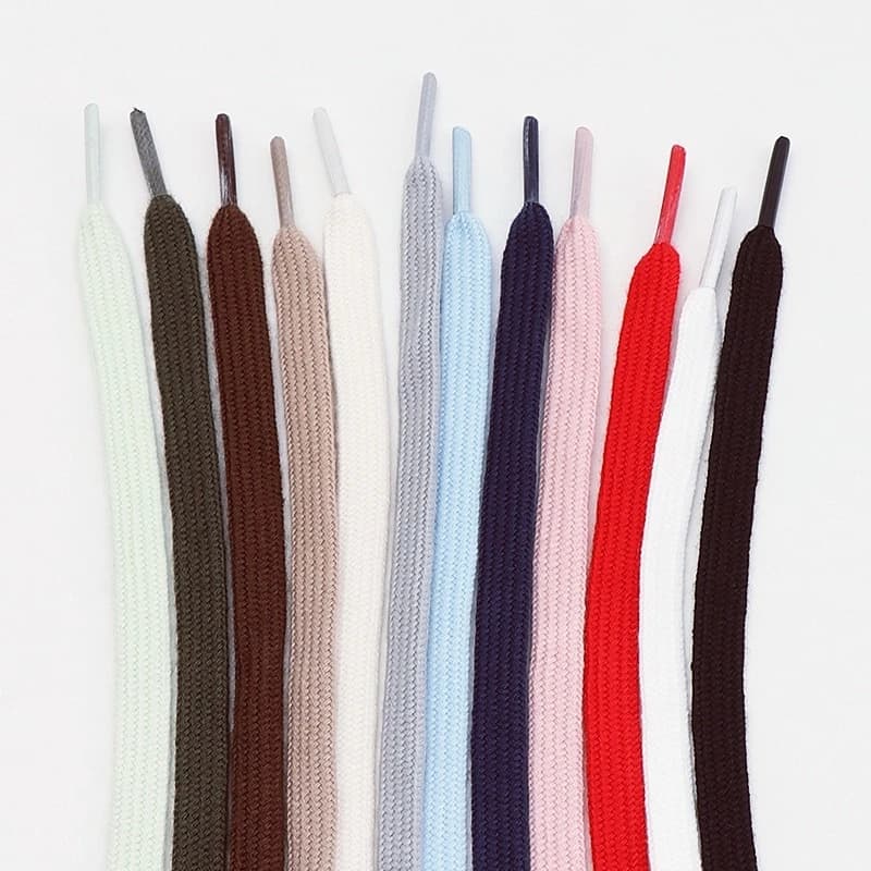 Flat Cotton Shoelaces for Sneakers AF1 AJ1 High-top Canvas Casual Shoe Laces No Elasticity Shoestring for Men Women 1Pair