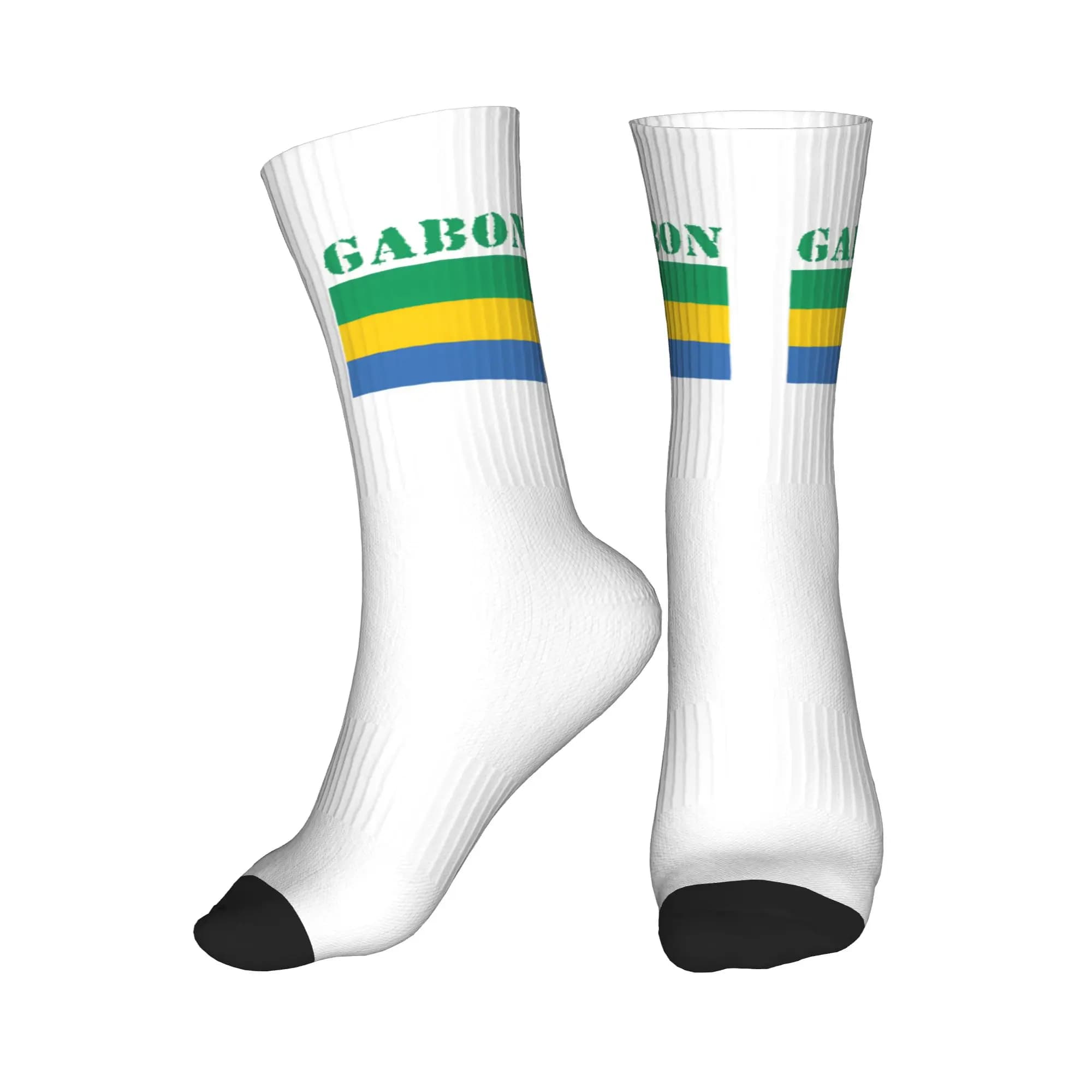 Calzini con bandiera del Gabon, calzini sportivi da basket con stampa 3D caldi per uomo e donna