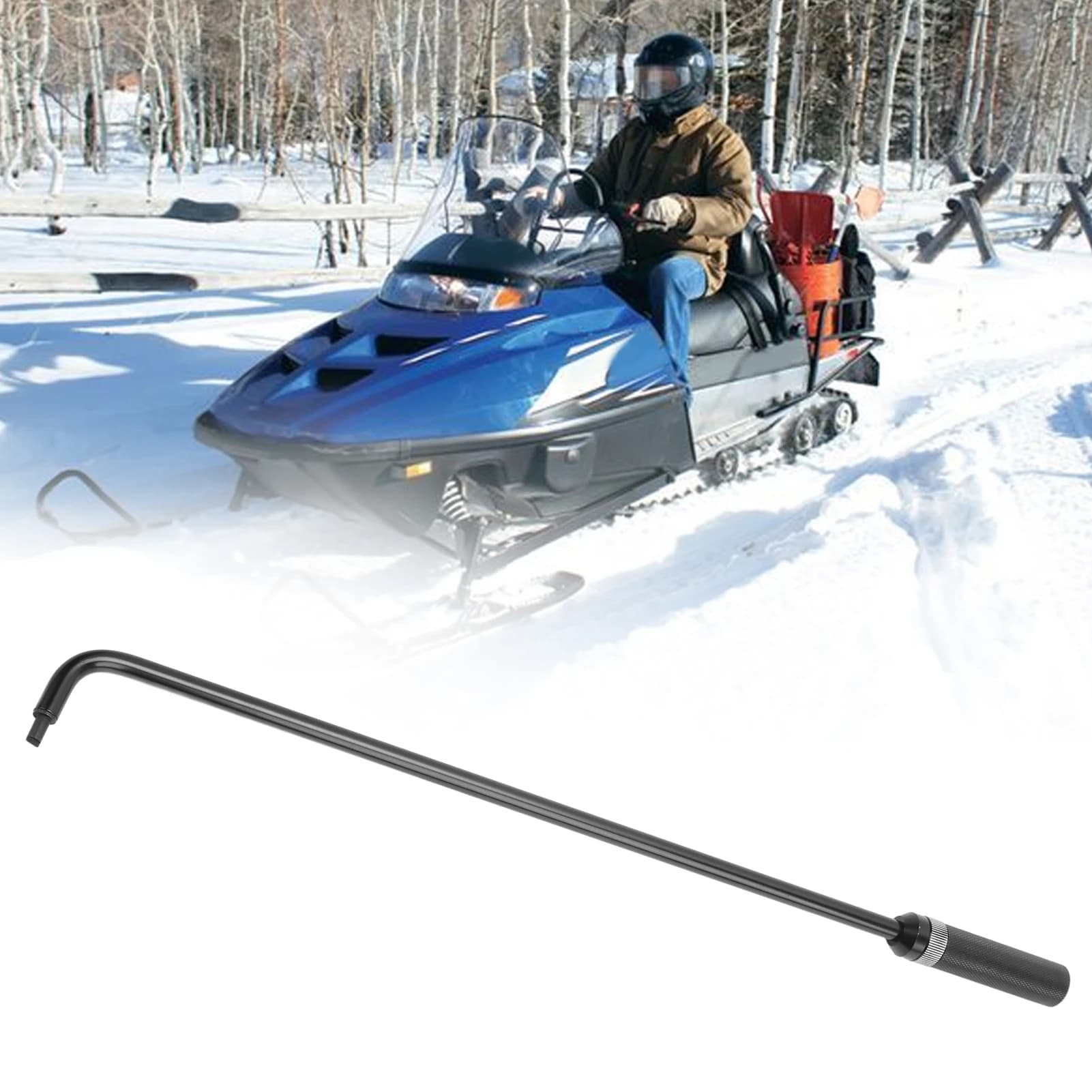 Strumento di regolazione della vite pilota del carburatore da 16,34 pollici testa angolata a 110 ° in metallo universale per motoslitta ATV UTV
