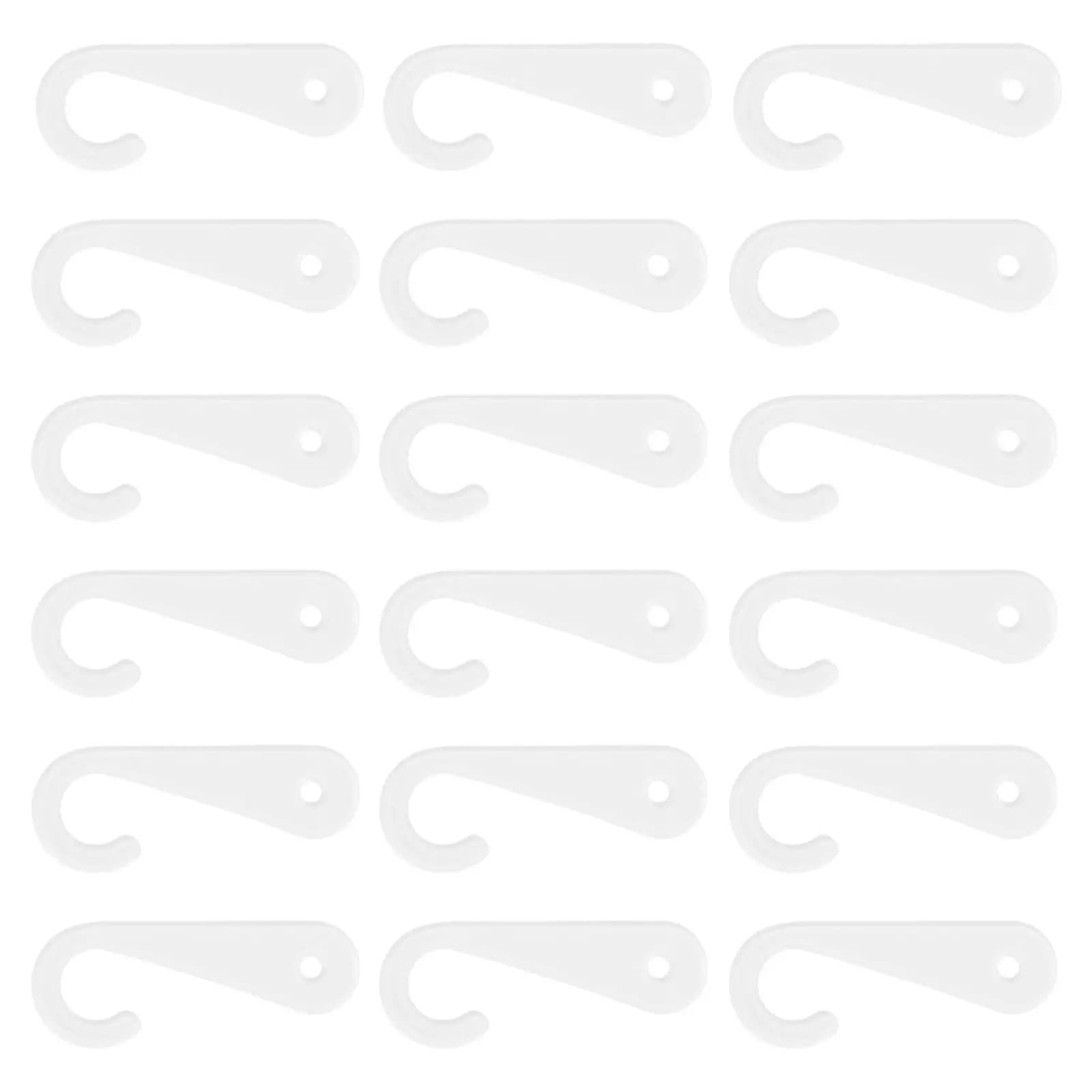 200 Pezzi Ganci Espositivi per Calze, Ganci a J in Plastica Trasparente, Supporti per Esposizione di Calze e Cappelli