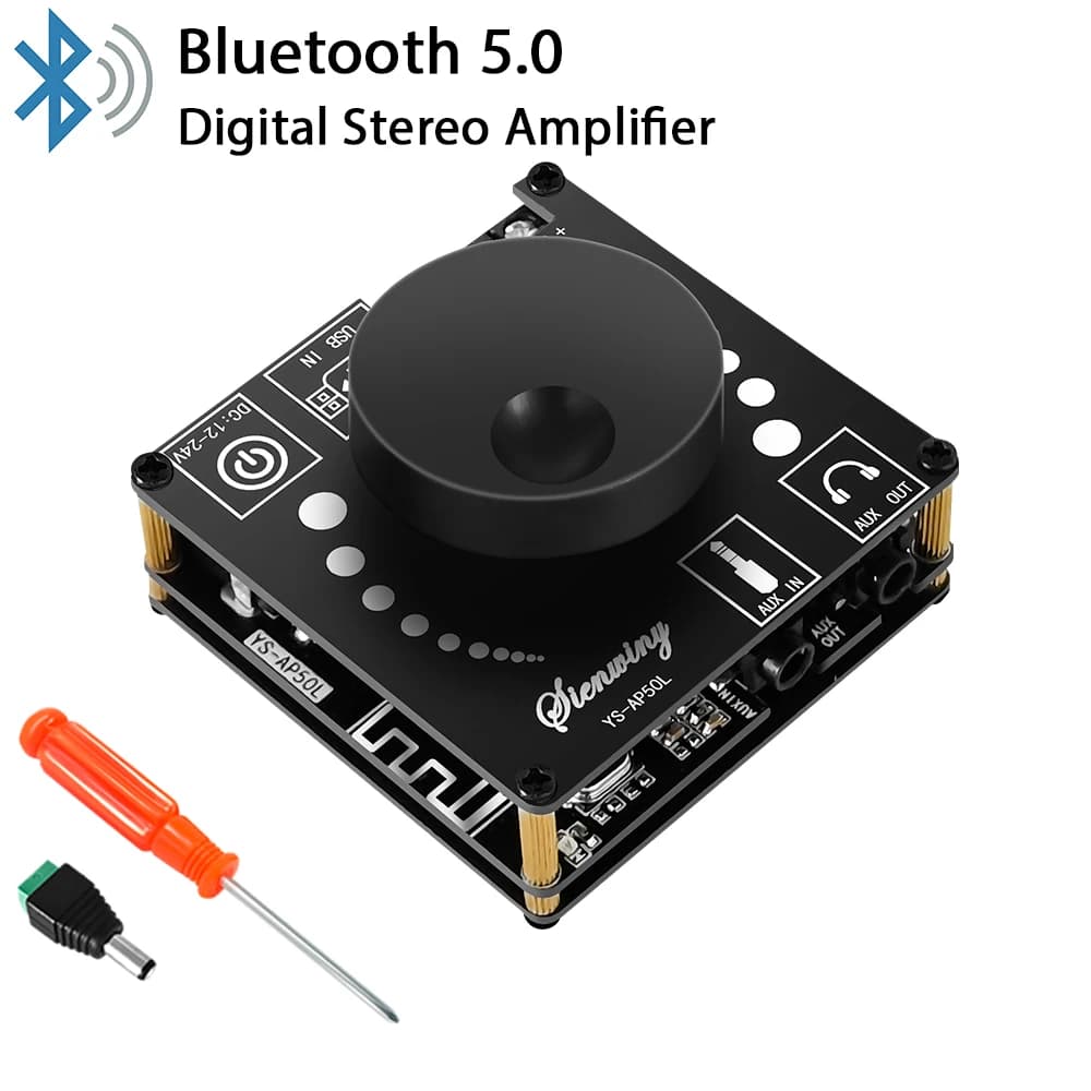 Modulo di modifica audio fai-da-te 50W * 2 Mini amplificatore stereo digitale modulo scheda amplificatore di potenza altoparlante Bluetooth 5.0 YS-AP50L