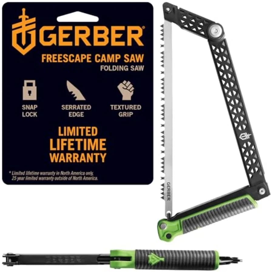 Sega Pieghevole Freescape per Campeggio, Escursionismo, Potatura e Bushcraft con Lama da 12 Pollici