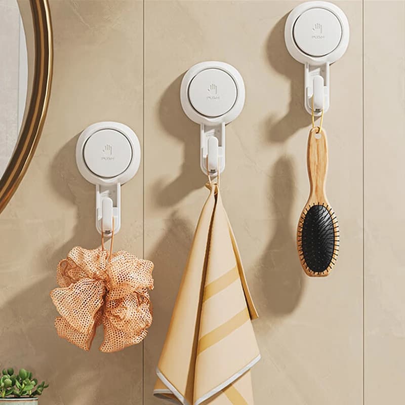 Ganci a ventosa Potente gancio per ventosa impermeabile sottovuoto Gancio da parete per asciugamani da cucina per bagno, accappatoio