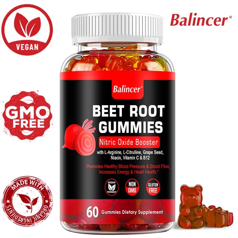 Beetroot Gommose Powers: Support blood pressure and circulation, maintain heart health, dietary supplement, increase immunity