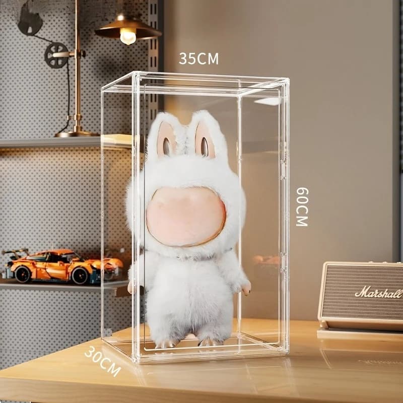 scatola portaoggetti cieca adatta per 400% Molly, Dimomo, labubu, grande espositore mobile per bambole: regalo perfetto per collezionisti