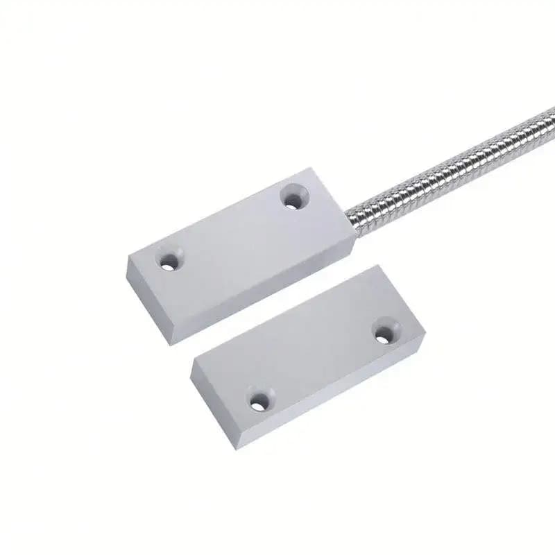 4 paia di sensori magnetici per porte e finestre in metallo, interruttori a reed per rilevamento contatto, allarme di sicurezza