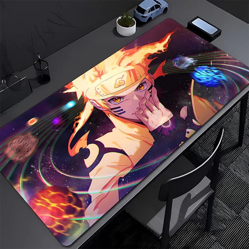 Tappetino per mouse da ufficio Naruto Uzumaki in gomma, mini tappetino per tastiera per PC, tappetino da scrivania per computer portatile, tappetino da gioco per computer, accessori per mouse
