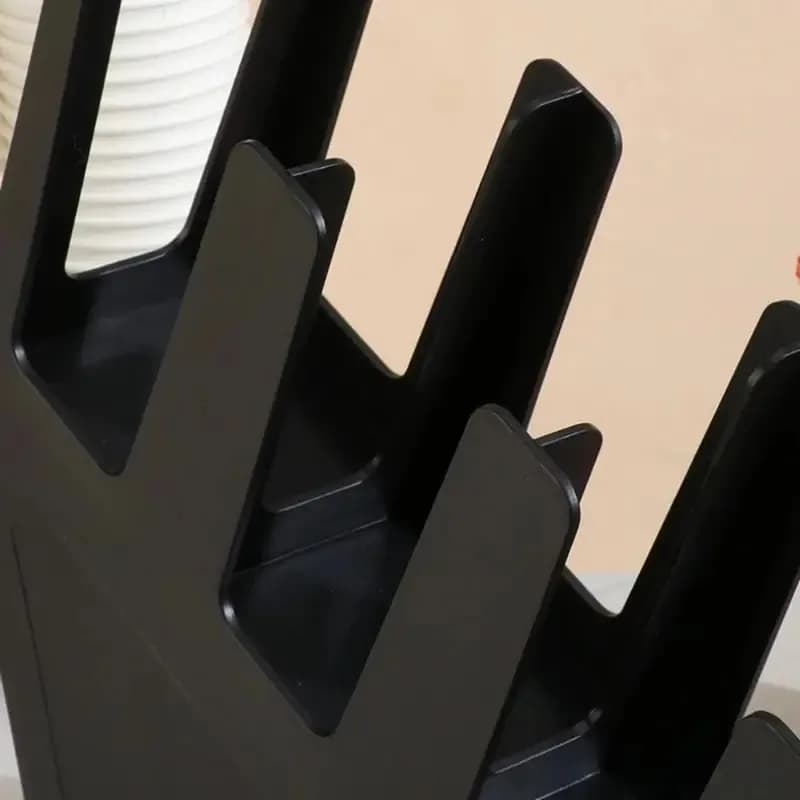 Portabicchieri di carta usa e getta a 2/4 scomparti, portaoggetti salvaspazio in plastica, organizer per bicchieri da banco nero
