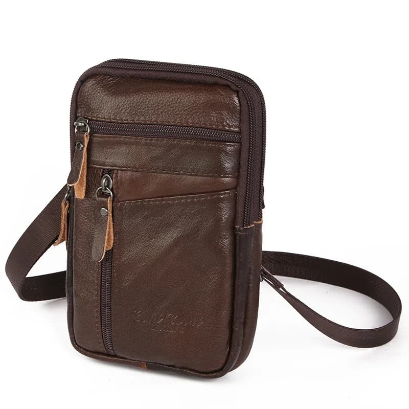 Marsupi in pelle PU da uomo Bolsas Borse a marsupio per telefono Borsa a mano da uomo Borsa a tracolla piccola sul petto Borse in pelle a tracolla