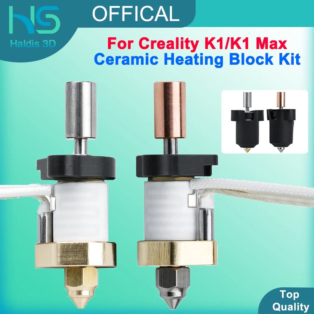 Hot End per Creality K1/K1 MAX Kit blocco riscaldante in ceramica 300 ° C Estrusore kit Hotend aggiornato per la parte della stampante 3D Creality K1 Max