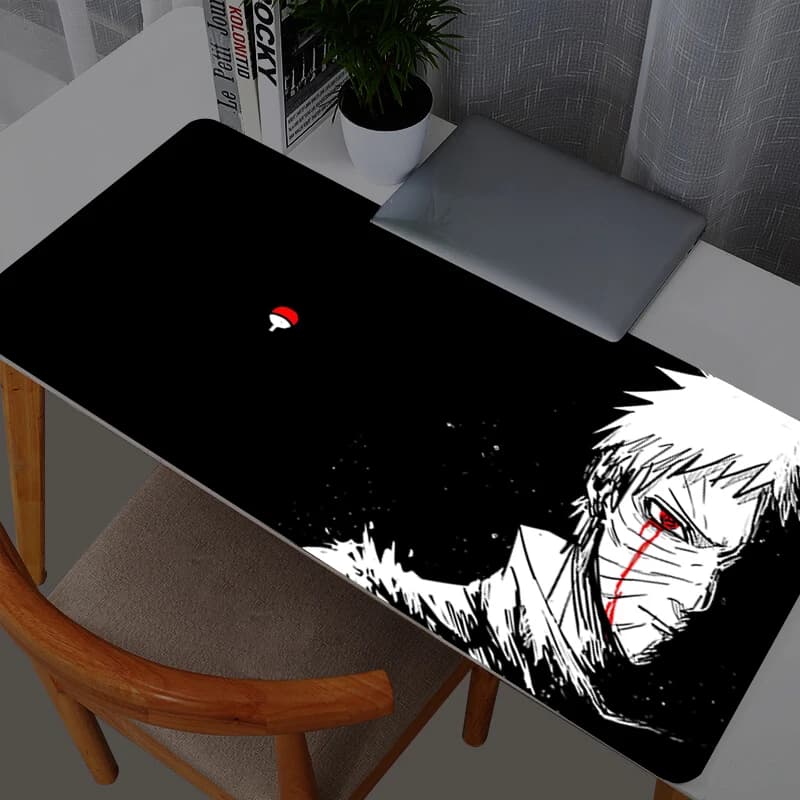 New extra large leather mouse mat Naruto Obito Uchiha for computer, keyboard mat for laptop, mouse mat, anti-slip table mat