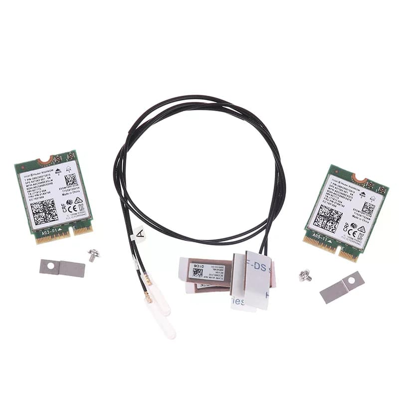 Scheda WiFi 9560ngw + Antenna 1733Mbps Wireless AC 9560 Dual Band 2.4G/5G BT 5.0 802.11ac M.2 CNVi 9560ngw Adattatore Wireless
