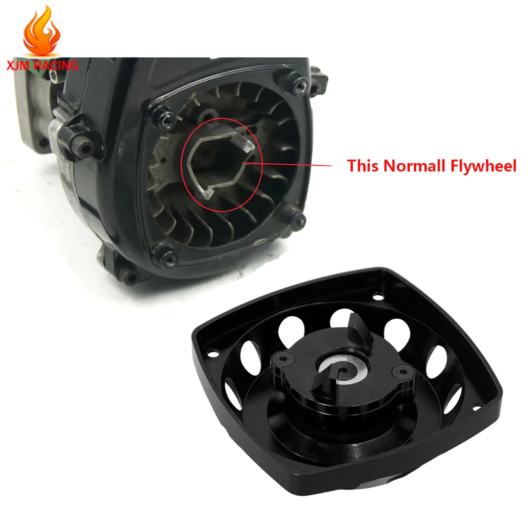Volano per auto Rc o avviamento elettrico Roto per parti del motore 1/5 HPI Rofun Rovan Km Baja Losi 5T FG Zenoah CY FLMLF 23CC-45CC