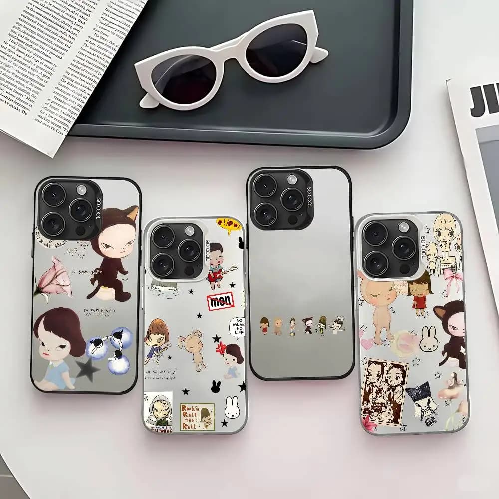 Y-Yoshitomos Art N-Nara Phone Case For IPhone 17 16 15 14 13 12 11 Pro Max Plus X XR XS Max Shockproof Bumper Cover