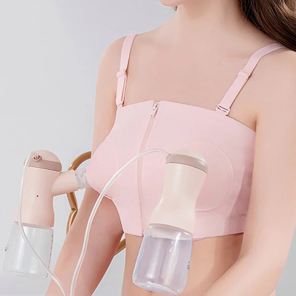 Nuova Collezione di Reggiseni per Allattamento Senza Mani, Dispositivo per l'Allattamento con Cintura di Fissaggio