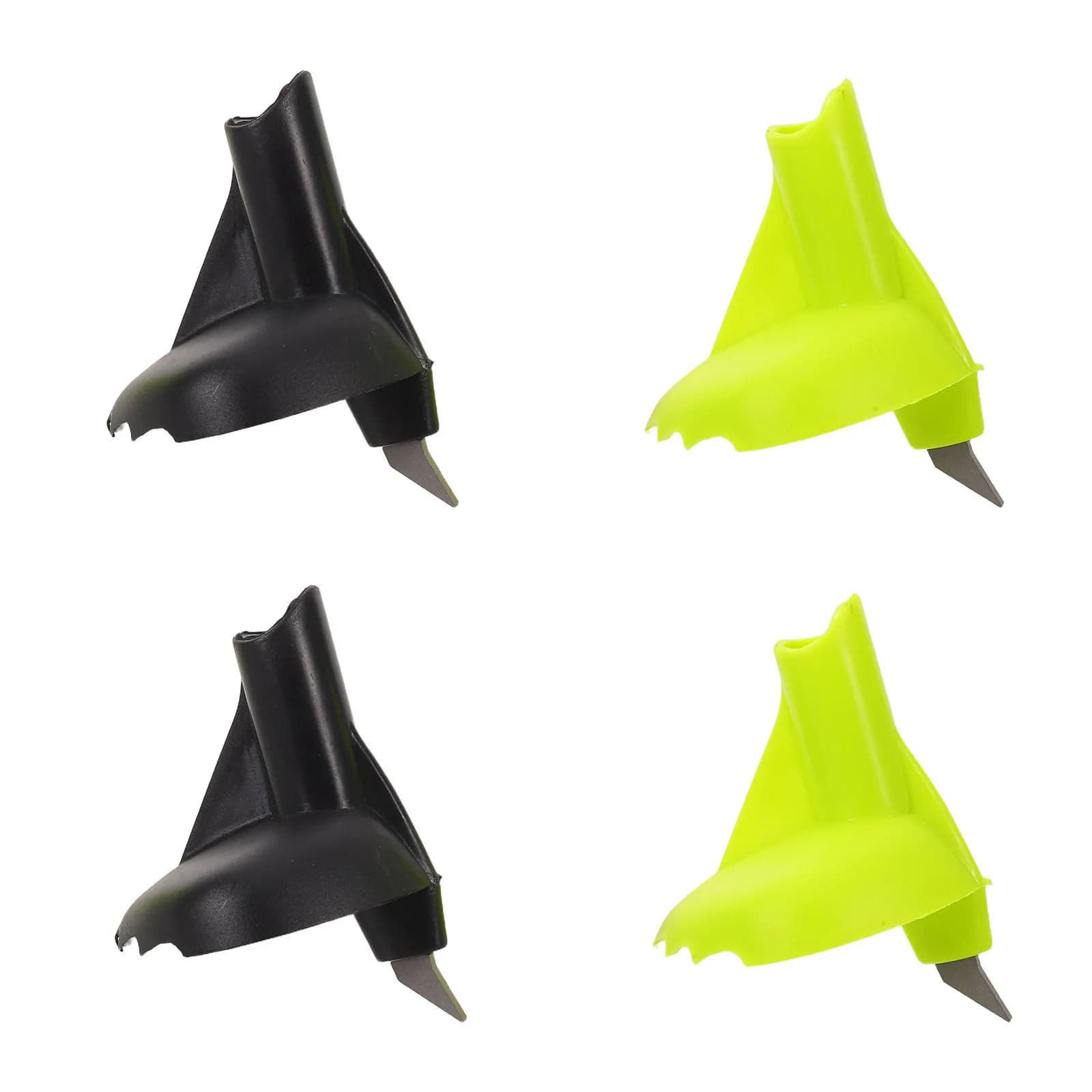 4Pcs Ski Pole Nylon Tips Replacement Trekking Pole Tip Protectors for Hiking Mountaineering Walking Poles Mud Snow Terrain
