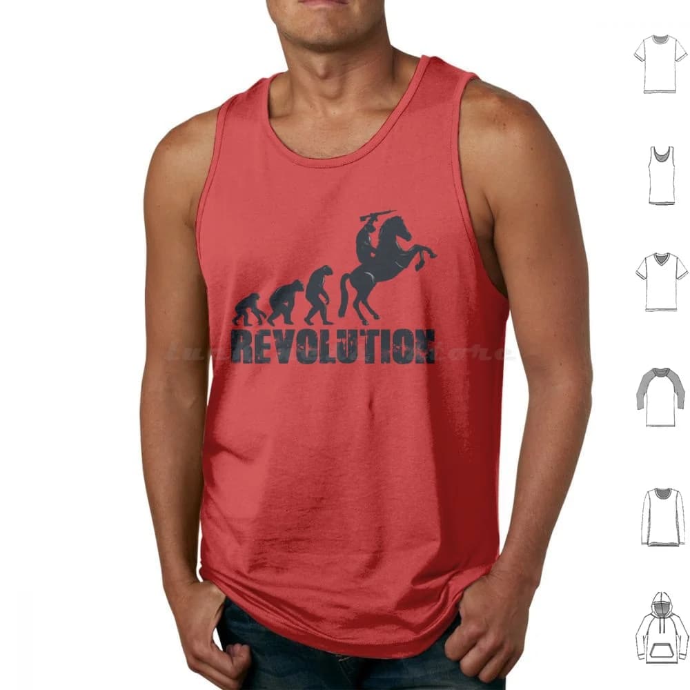 Caesars Revolution Tank Tops Print Cotton Planet Of The Apes Revolution Caesar Movie Pop Culture Film Evolution Parody