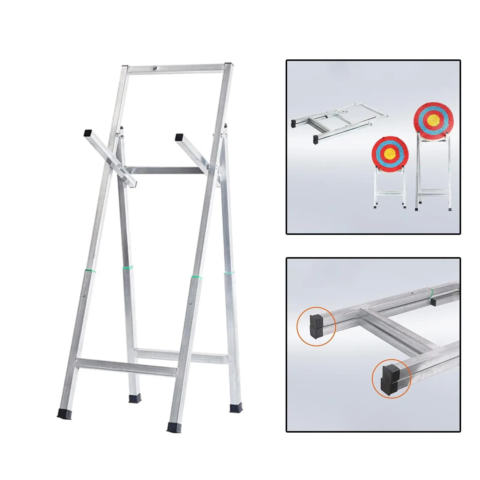 Foldable Archery Target Stand Wear Resistant for Archery Practice Portable Premium Adjustable Rack Equipment Targets Holder