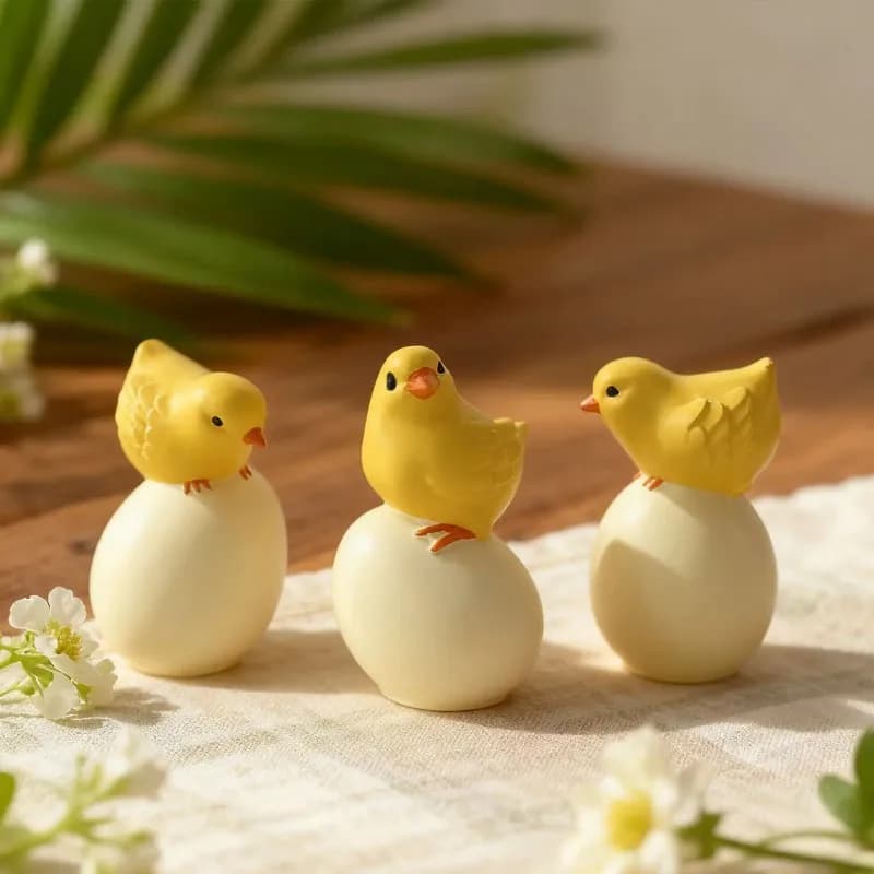 Stampo in silicone a forma di pulcino per candele, stampo in resina fai da te, stampo in silicone per candele pasquali, per decorazioni domestiche, artigianato fai da te, creazione di candele