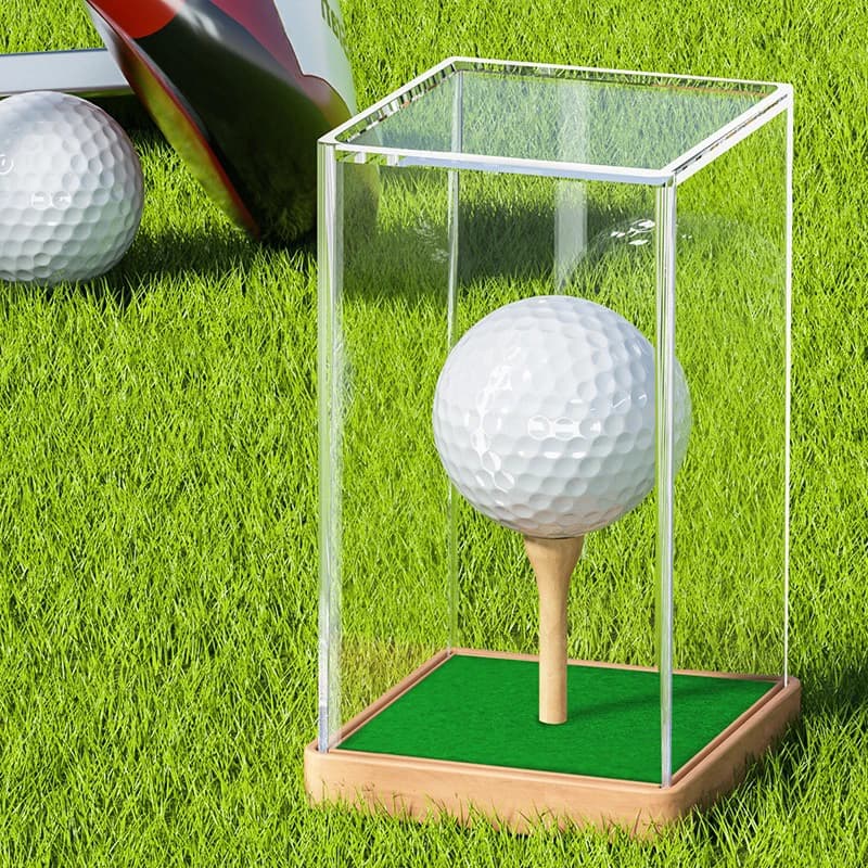 Scatola da golf Scatola da golf in acrilico trasparente Scatola da golf avanzata antipolvere per palline da golf Forniture da golf
