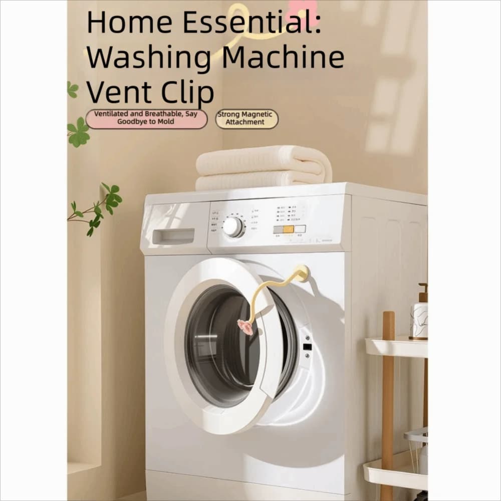 Magnetic Base Washing Machine Door Stopper Removable Support Frame Magnetic Washer Door Holder Flower Ventilation Buckle