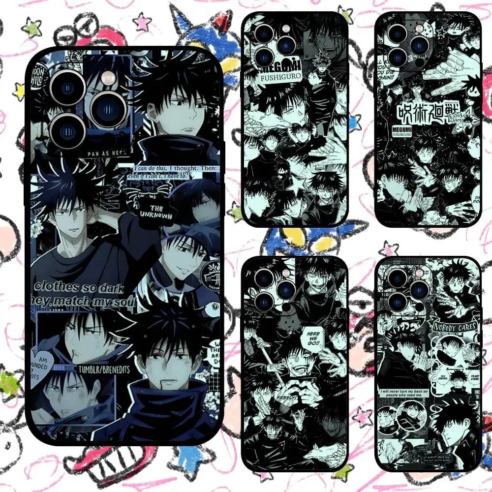 Custodia per telefono F-Fushiguro M-Megumi per iPhone 17/16/15/13/14 Pro Max/ 11Plus/X/Xr/Xs Max/12mini