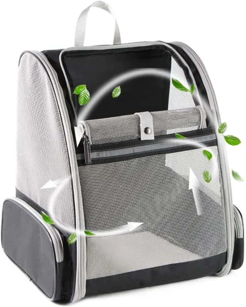 Borsa da trasporto per animali domestici, traspirante, pieghevole, zaino portatile per gatti, borsa da viaggio per esterni, per il trasporto di gatti e cuccioli, accessori per animali domestici