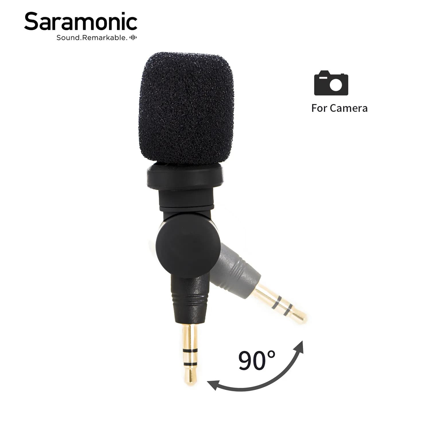 Microfono a condensatore Saramonic SR-XM1 3.5mm TRS per videocamera DSLR CaMixer registrazione in Streaming microfono per Smartphone Youtube