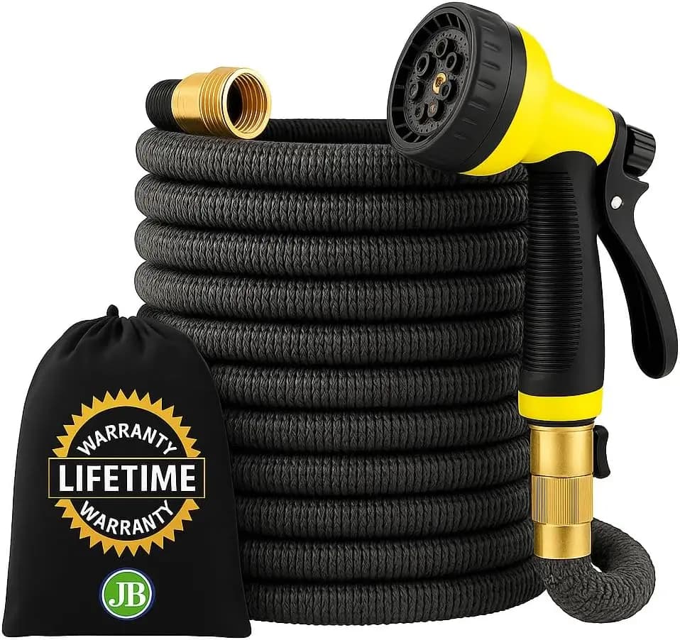 22.8 m Expandable Garden Pipe with 10 Drops Ugello – Ultra Resistant, Anti-Lost, Lightweight for Easy External Use