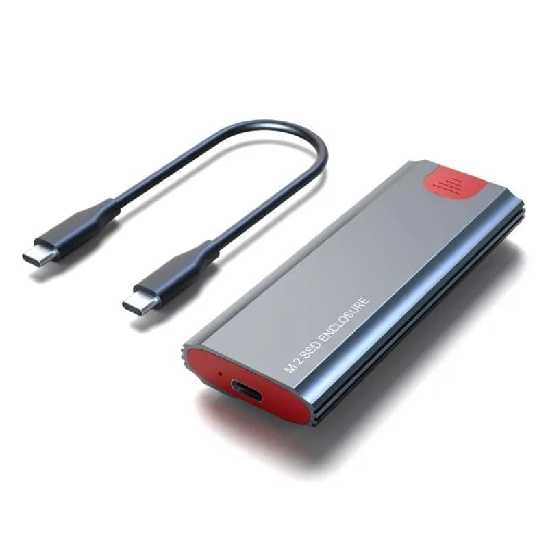 Custodia SSD 652F Custodia per disco rigido mobile PCIE NVME M-Key Custodia per disco rigido SSD Supporto USB 3.1 Cavo C