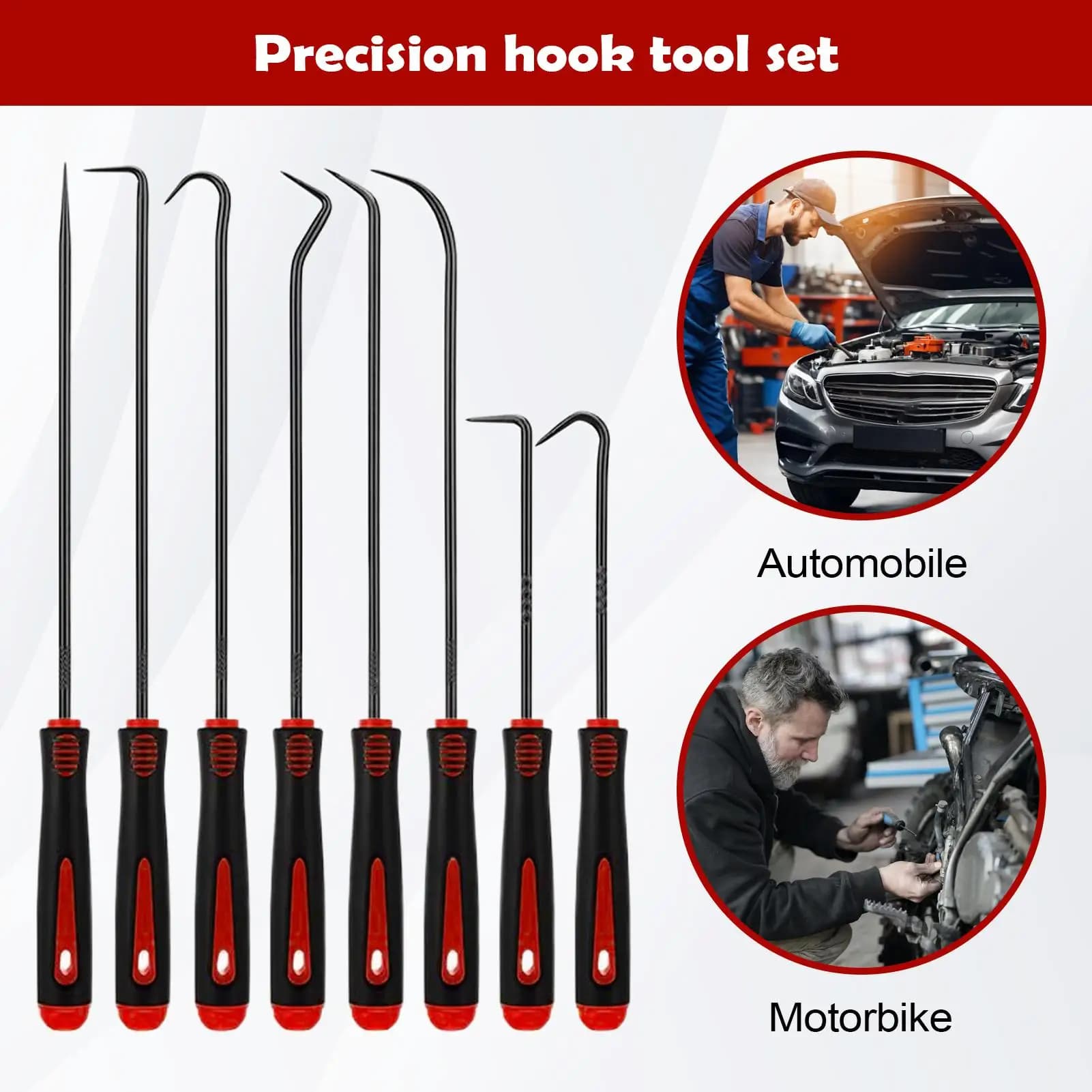 Set di 12 Cacciaviti di Precisione per Guarnizioni Auto, Estrattore O-Ring, Strumento di Rimozione, Gancio per Riparazioni, Utensile Artigianale