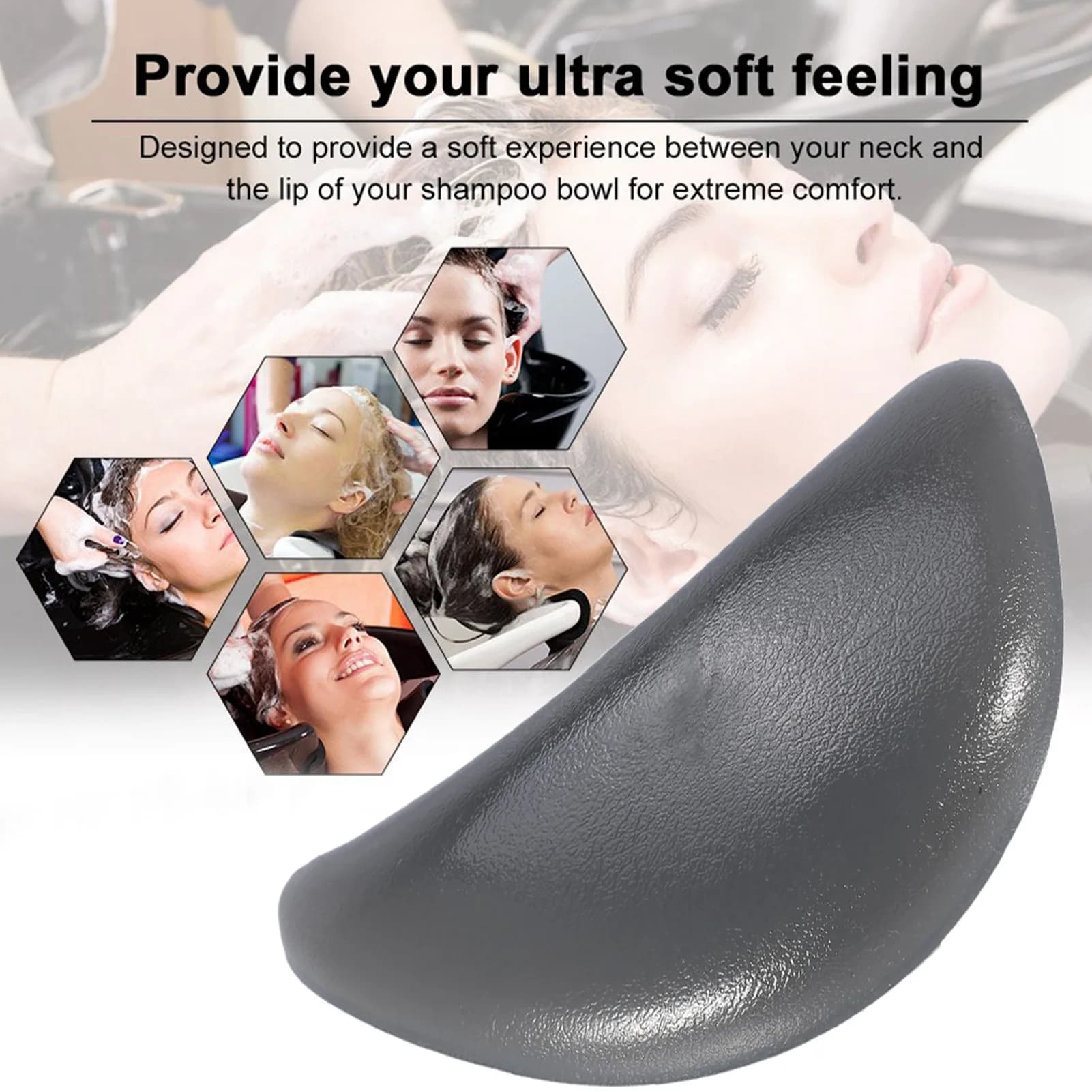 Soft Silicone Hair Washing Sink Cushion Shampoo Bowl Gel Neck Cushion Hair Cleaning Headrest Pillow Home Barber Beauty Salon