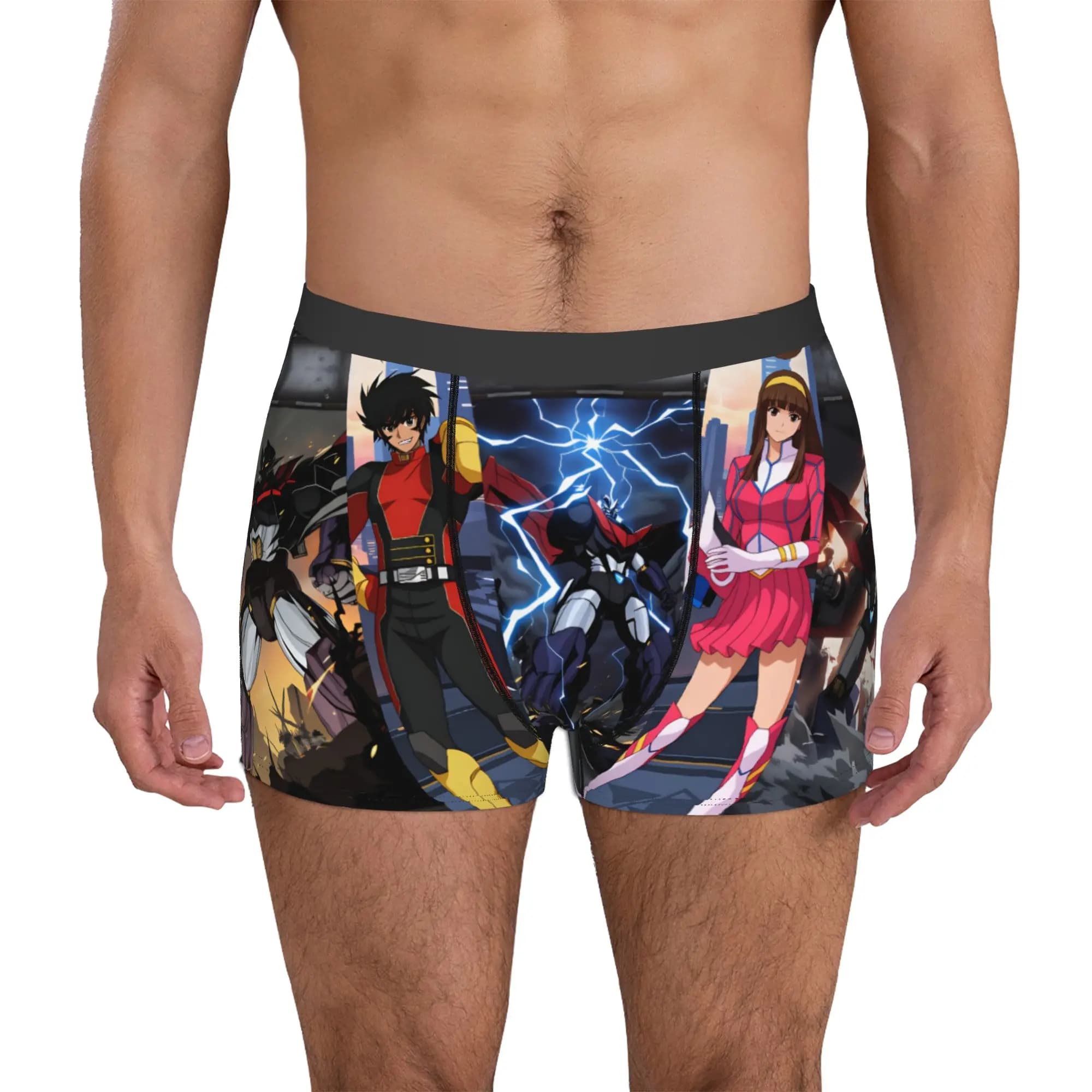 Goldorak Grendizer Iron Saga Boxers Shorts Mens Mazinger Z Koji Kabuto Tetsuya Briefs Underwear Cool Underpants